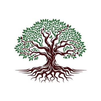 Creative set of a tree design vector