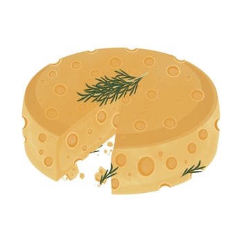 Illustration Logo Clipart Swiss cheese Emmental Cheese vector