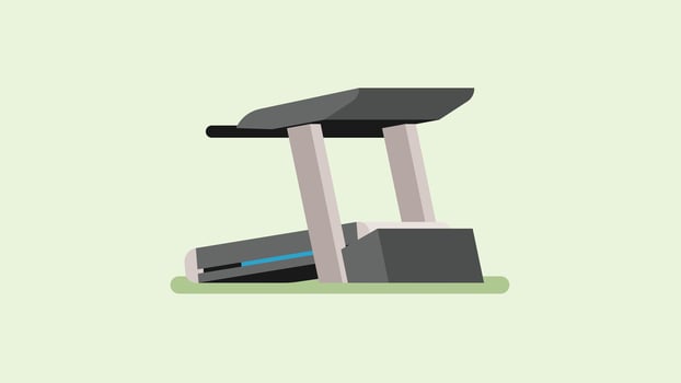 Fitness running treadmill machine illustration vector