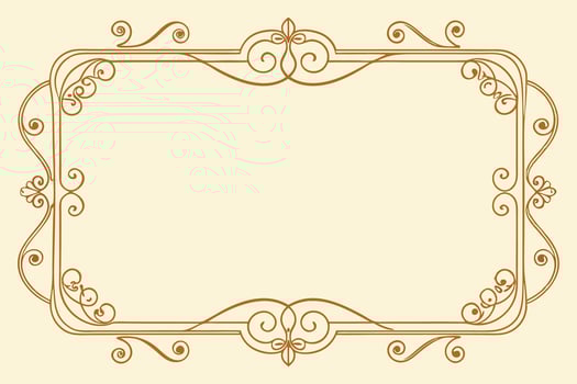 Intricate Ornamental Border Frame with Swirling Motifs. vector