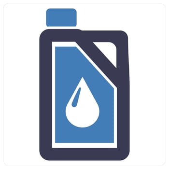 Oil Canister and can icon concept vector