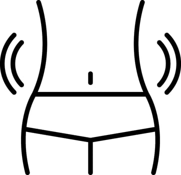 Waist Icon Design Symbol vector