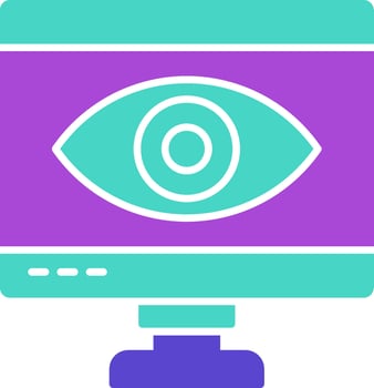 Monitor Icon Design Symbol vector