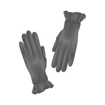 Illustration of lady gloves vector