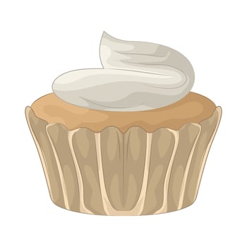 Illustration of cupcake vector