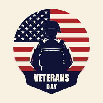 Veterans Day background. vector