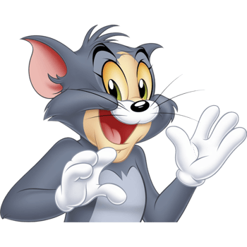 Classic Animated Cat with Welcoming Gesture png