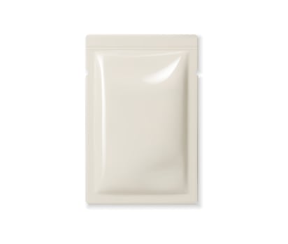 Mayonnaise sauce package, 3d white pouch vector