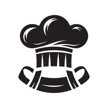 Kitchen Cap Silhouettes Ideal for Chef Apparel and Accessories vector