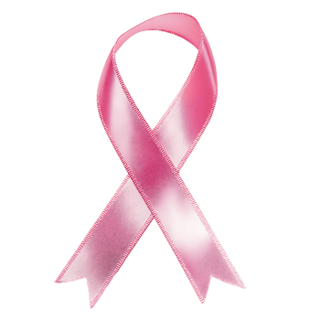 Pink ribbon symbolizing awareness and support for breast cancer png