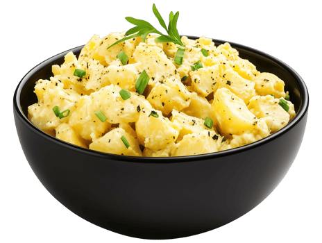 Potato salad in a bowl png