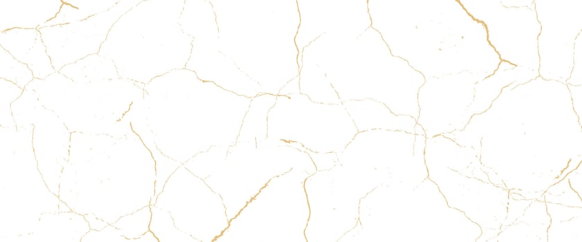 cracked wall, cracked white and gold paint on a white background vector