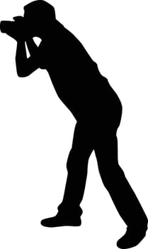 Photographer silhouette illustration vector