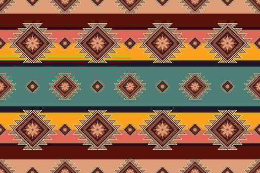 avajo tribal seamless pattern. Native American ornament. Ethnic South Western decor style. Boho geometric ornament. seamless pattern. Mexican blanket, rug. striped on mulicolored background. vector