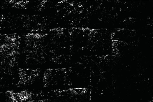 Distressed Black and White Wall Texture with Grunge and Aged Effects for Monochrome Backgrounds vector