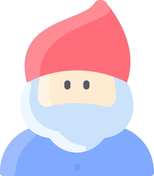 Gnome avatar icon vector