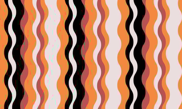 vertical striped design with flowing curves and textured waves. Artistic colors blend with simplicity and creativity, adding elegance to posters, textiles, or graphic prints with vibrant paint. vector
