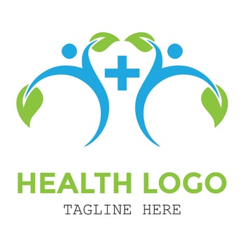 Health protection medical minimalist modern logo concept design vector