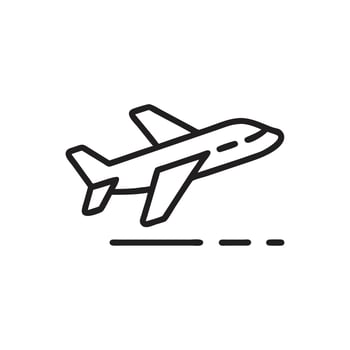 plane Takeoff icon on white background vector