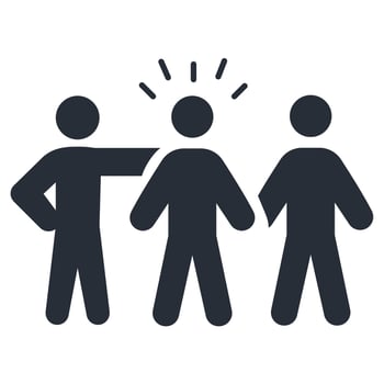 friends icon. .Editable stroke.linear style sign for use web design,logo.Symbol illustration. vector