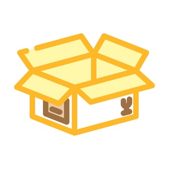 box cardboard packaging color icon illustration vector