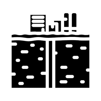 plant geothermal energy glyph icon illustration vector