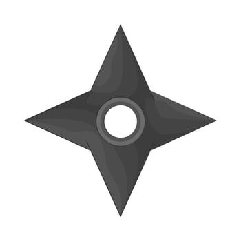Illustration of Japanese shuriken vector