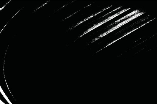 Scratched Black and White Abstract Background with Silver Paint Strokes and Geometric Brush Textures for Grunge Designs vector