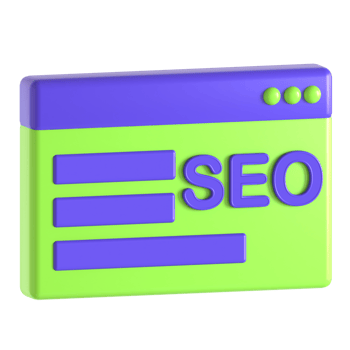 seo website 3d icon illustration png