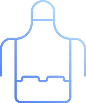 A blue apron icon on a white background vector