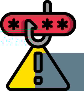 A lock with a sign on it vector