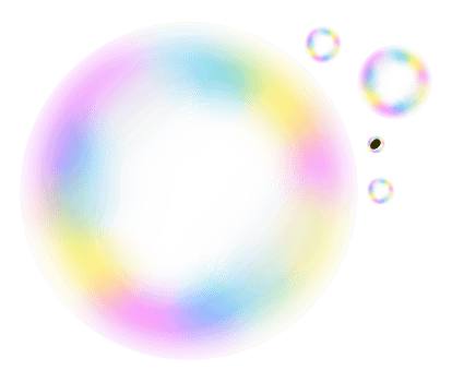 abstract colorful with bubbles png