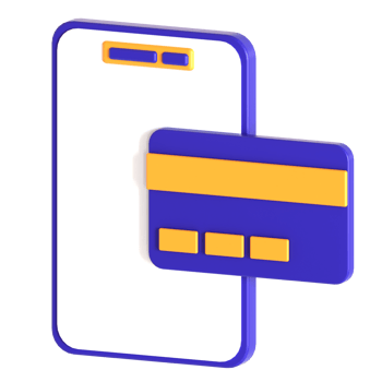 A credit card and a smartphone on a black background png