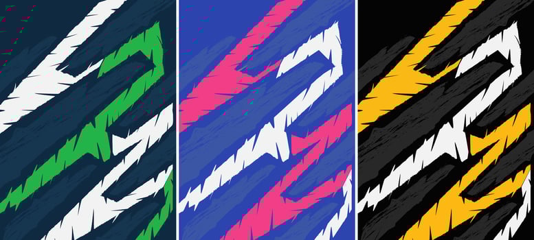 Customizable Sports Background textures for Jerseys, T-shirts, Clothes vector