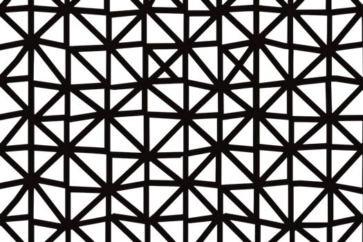 A black and white image of a pattern of triangles. The image is abstract and has a modern feel to it png