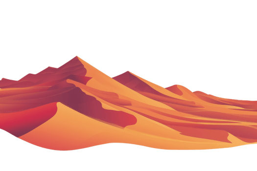 A mountain range with a sandy desert in the background. The mountains are orange and the desert is also orange png