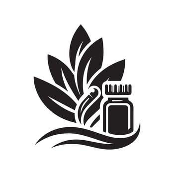Elegant Medicine Icon Silhouette Vectors for Stylish Healthcare Branding