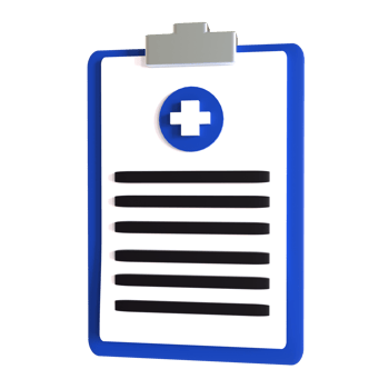 A clipboard with a medical cross on it png