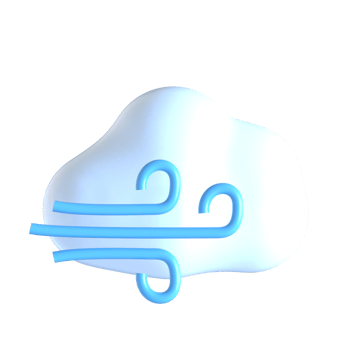 A cloud with a blue ribbon on it png