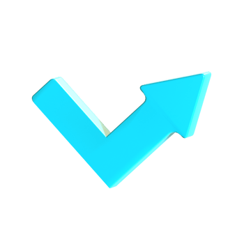 Blue arrow icon on black background png