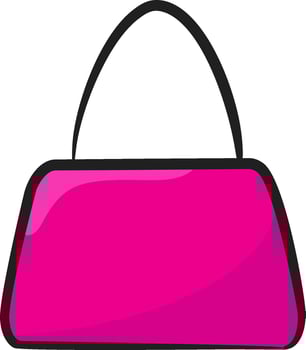 Pink purse clip art vector