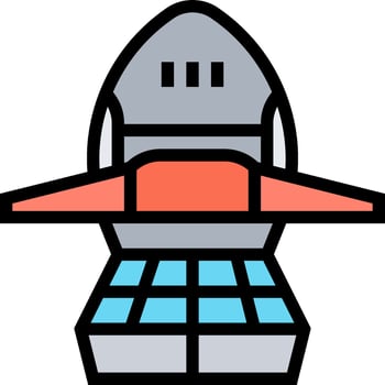 Space shuttle icon illustration vector