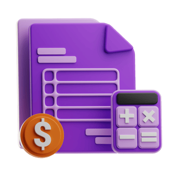 Numbers Business finacial illustration 3D png