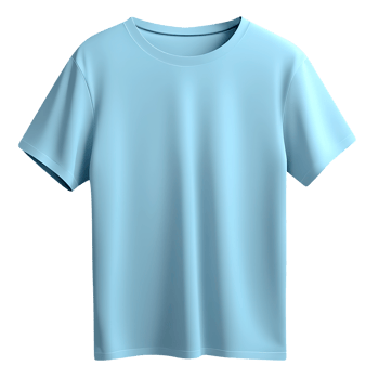 blue t - shirt on a transparent background png