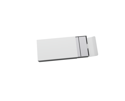 Staples pins and Staple box empty 3d illustration png