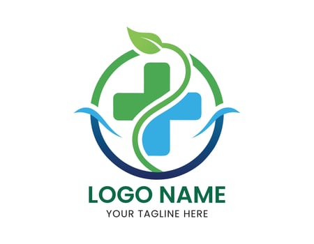 Medicine, Hospital, and Healthcare Logo Designs vector