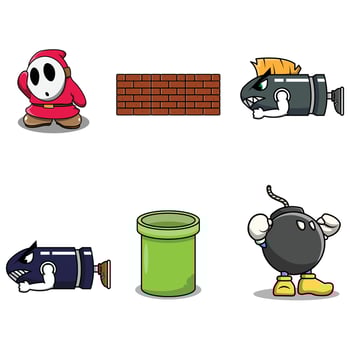 The Illustration of Danger Zone Game vector