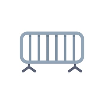 Metal crowd control barrier limiting access vector