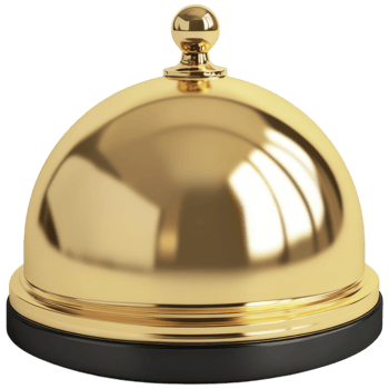 3D Golden Notification Bell for Alert Design Transparent Background. png