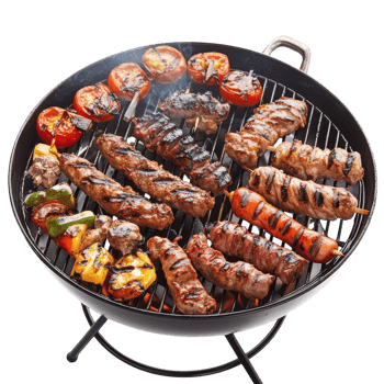 Delicious Barbecue on Grill Isolated Image Transparent Background. png